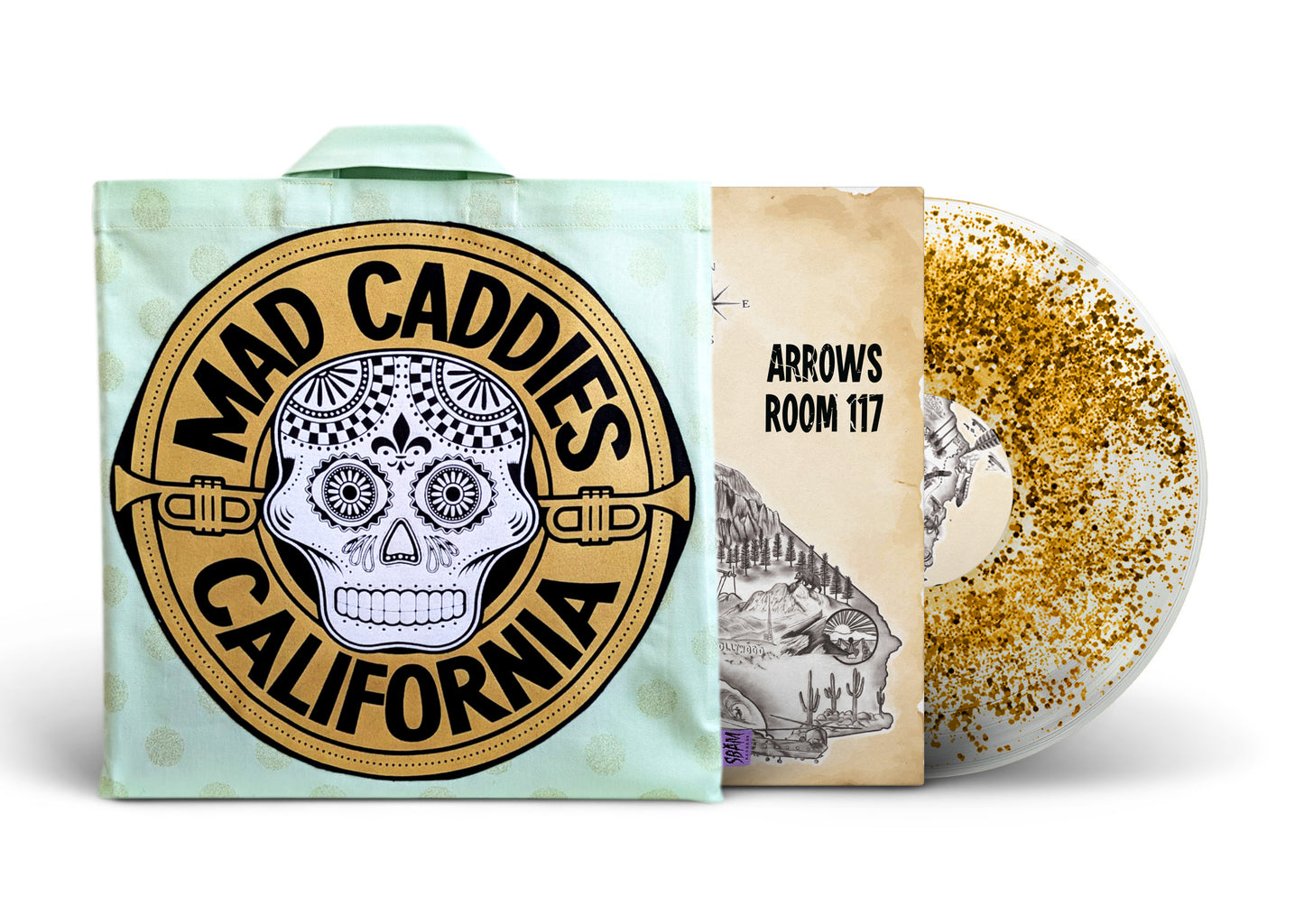 MAD CADDIES / Arrows Room 117 (Gold Dust / Anniversary Edition) (Refined & Filled) LIMITED! (Turquoise Gold Glitter Bag)