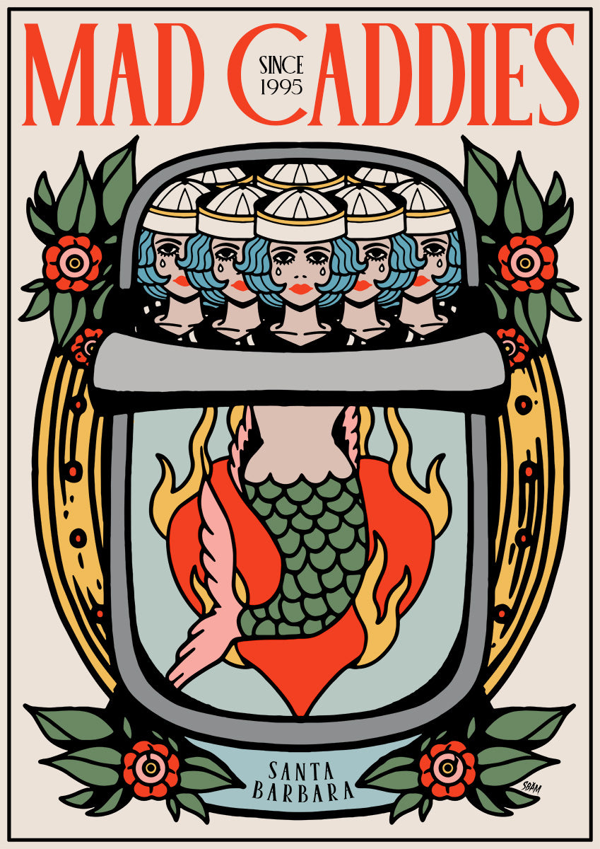 MAD CADDIES "Tin" Poster