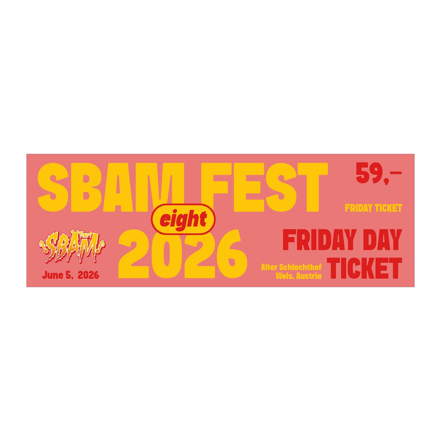 SBAM Fest 8 / Friday Ticket (June 5) / Digital-Ticket