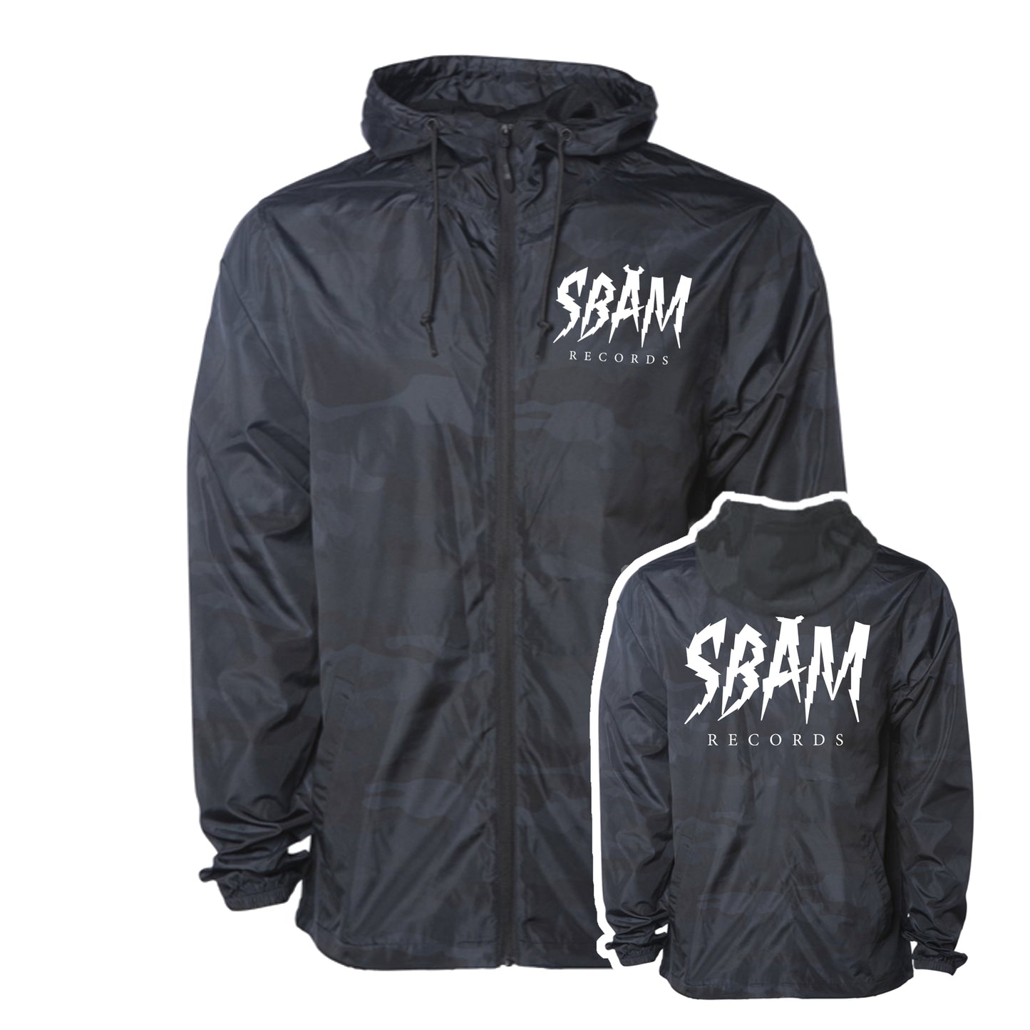 SBAM Records / Black Camo Windbreaker