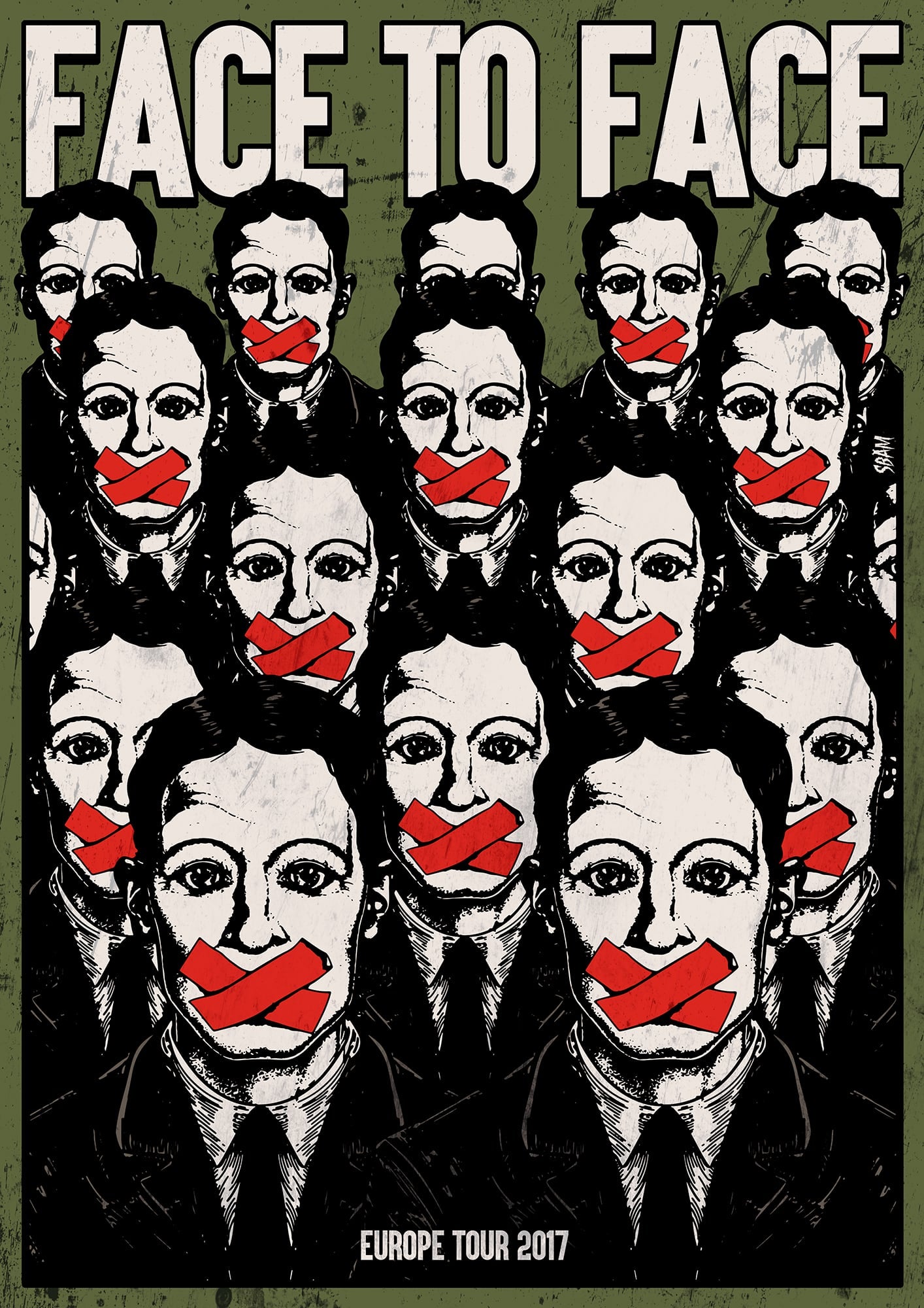 FACE TO FACE "Shut Your Mouth" Poster
