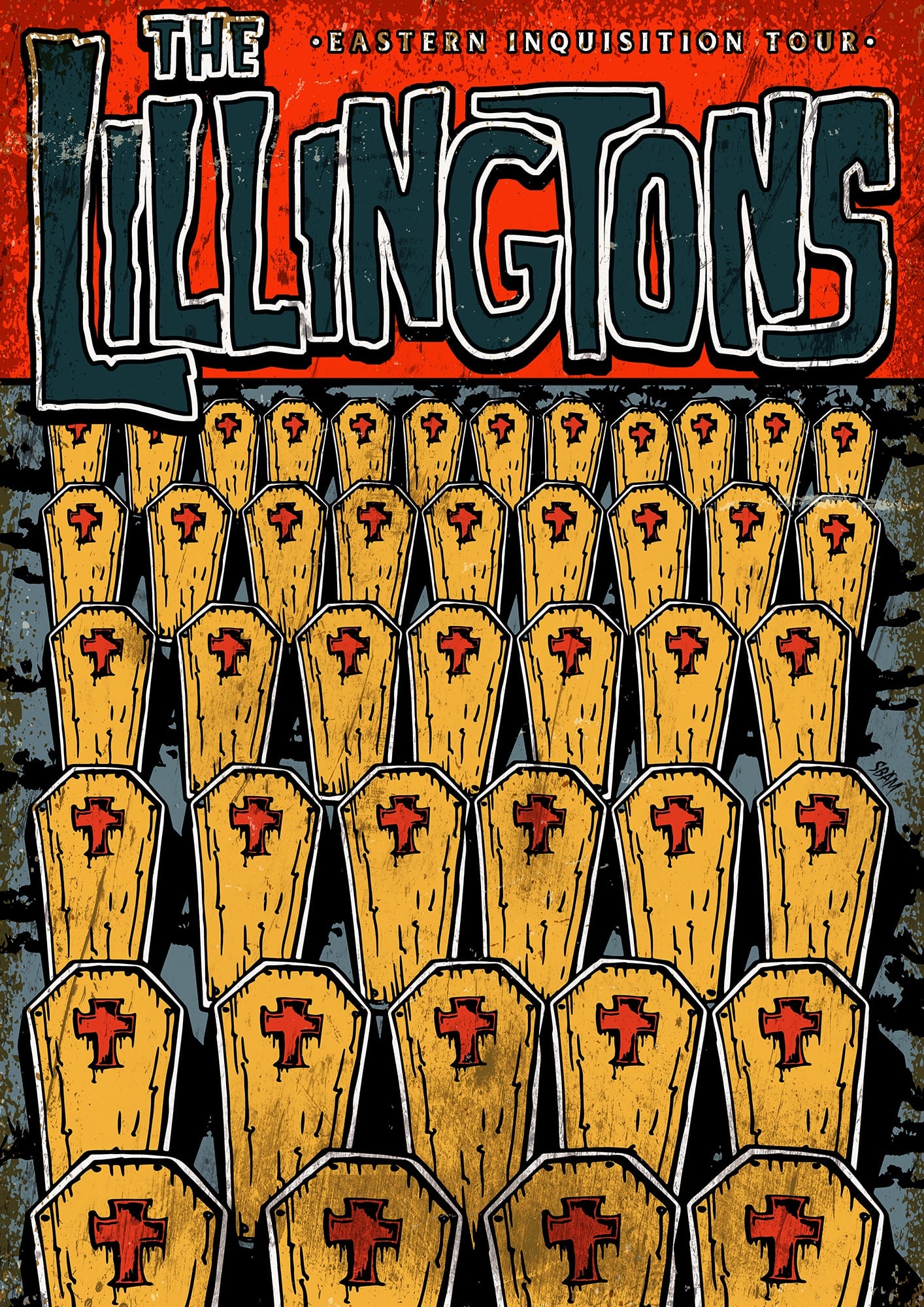 THE LILLINGTONS "Graves" Poster