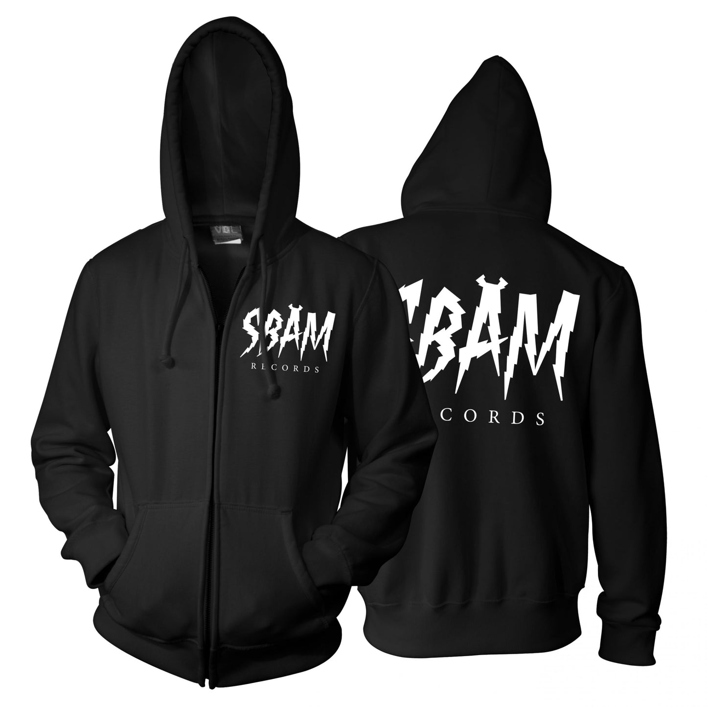 SBAM Records / Zip-Hoodie black