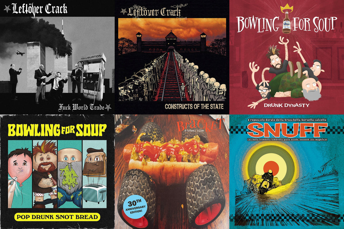 Pre-Orders for LEFTOVER CRACK, BOWLING FOR SOUP, BRACKET & SNUFF are live now!