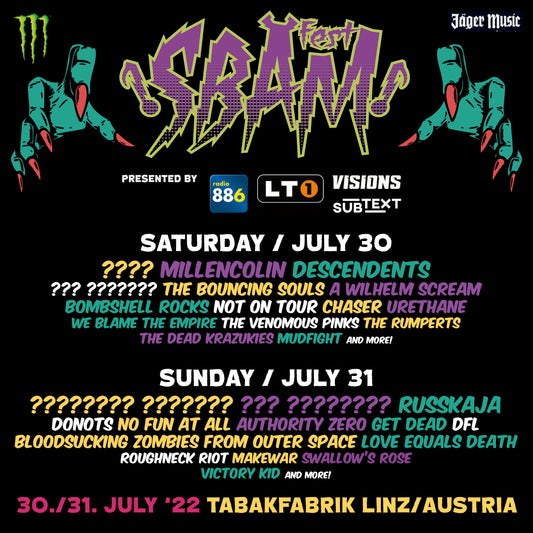 Daily line-up for SBÄM Fest 4