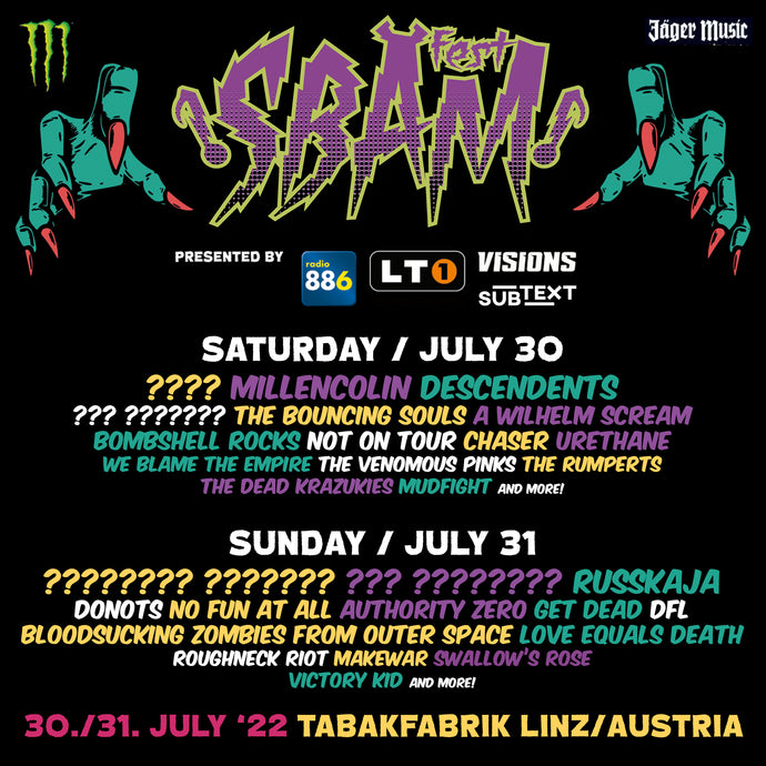 Daily line-up for SBÄM Fest 4