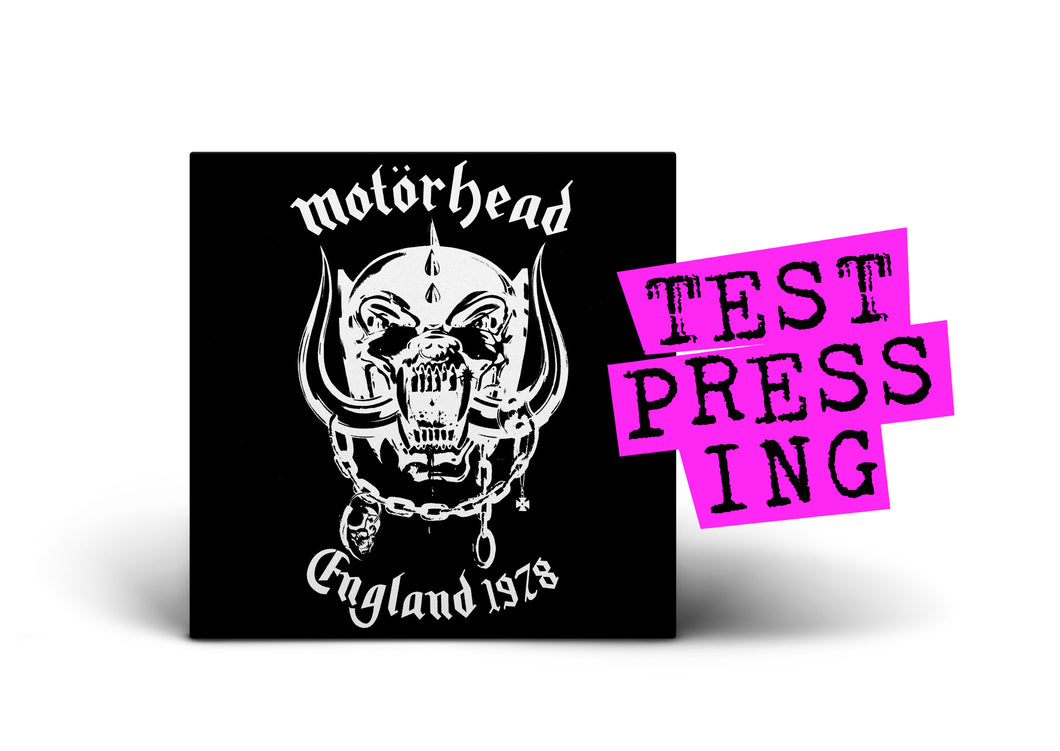 MOTÖRHEAD / England 1978 (Re-Mastered) (Test Pressing) PRE-ORDER