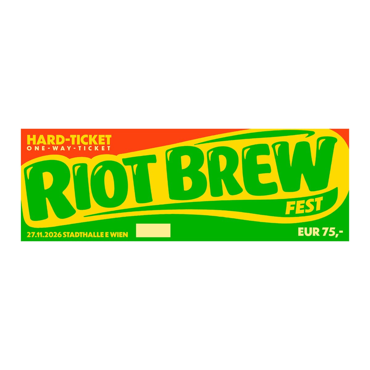 Riot & Brew Fest / Ticket