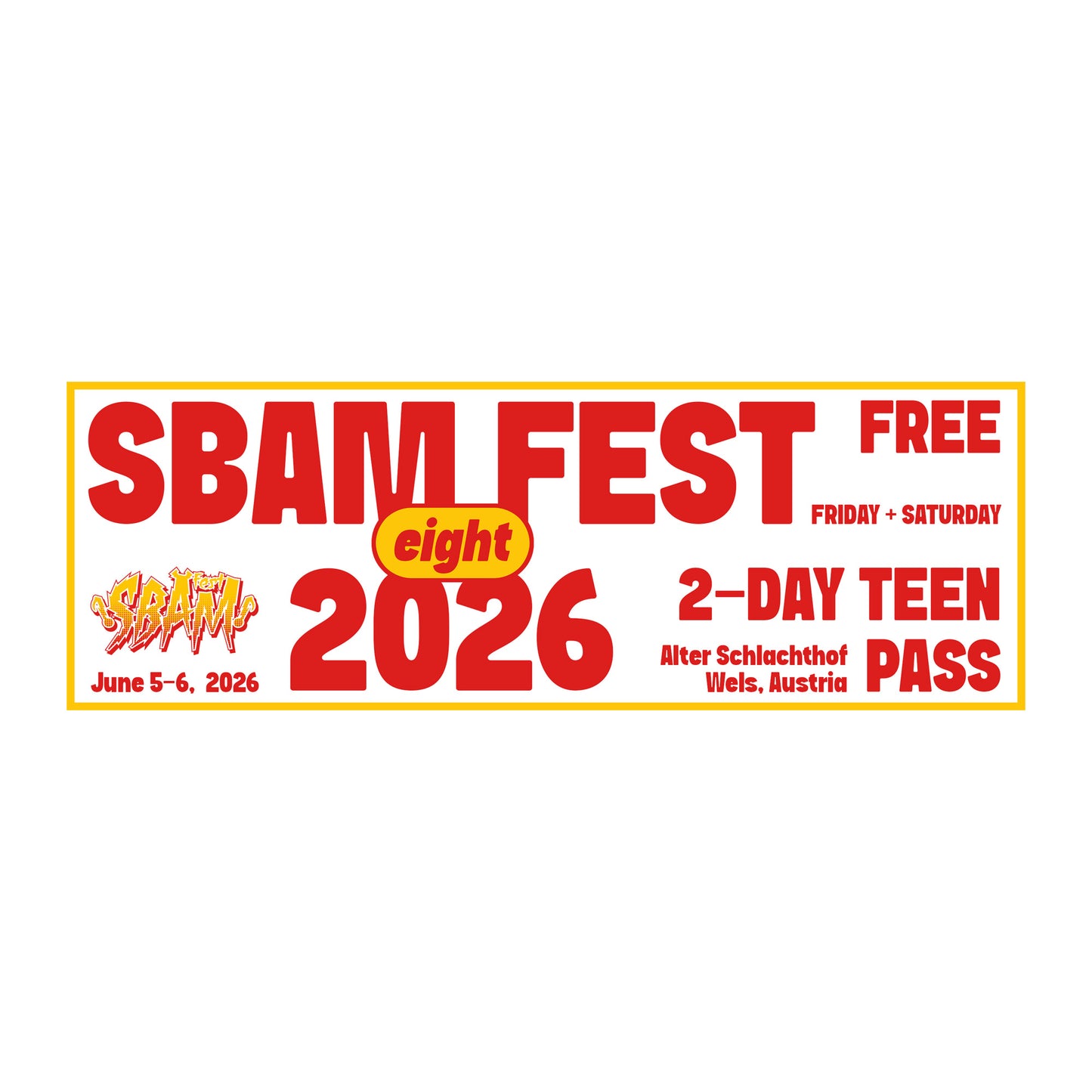 SBAM Fest 8 / Teen Pass / Digital-Ticket