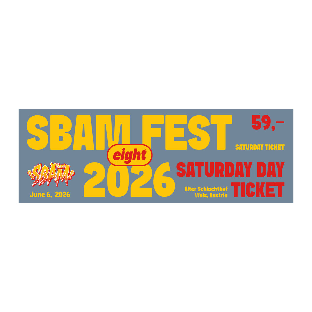 SBAM Fest 8 / Saturday Ticket (June 6) / Digital-Ticket