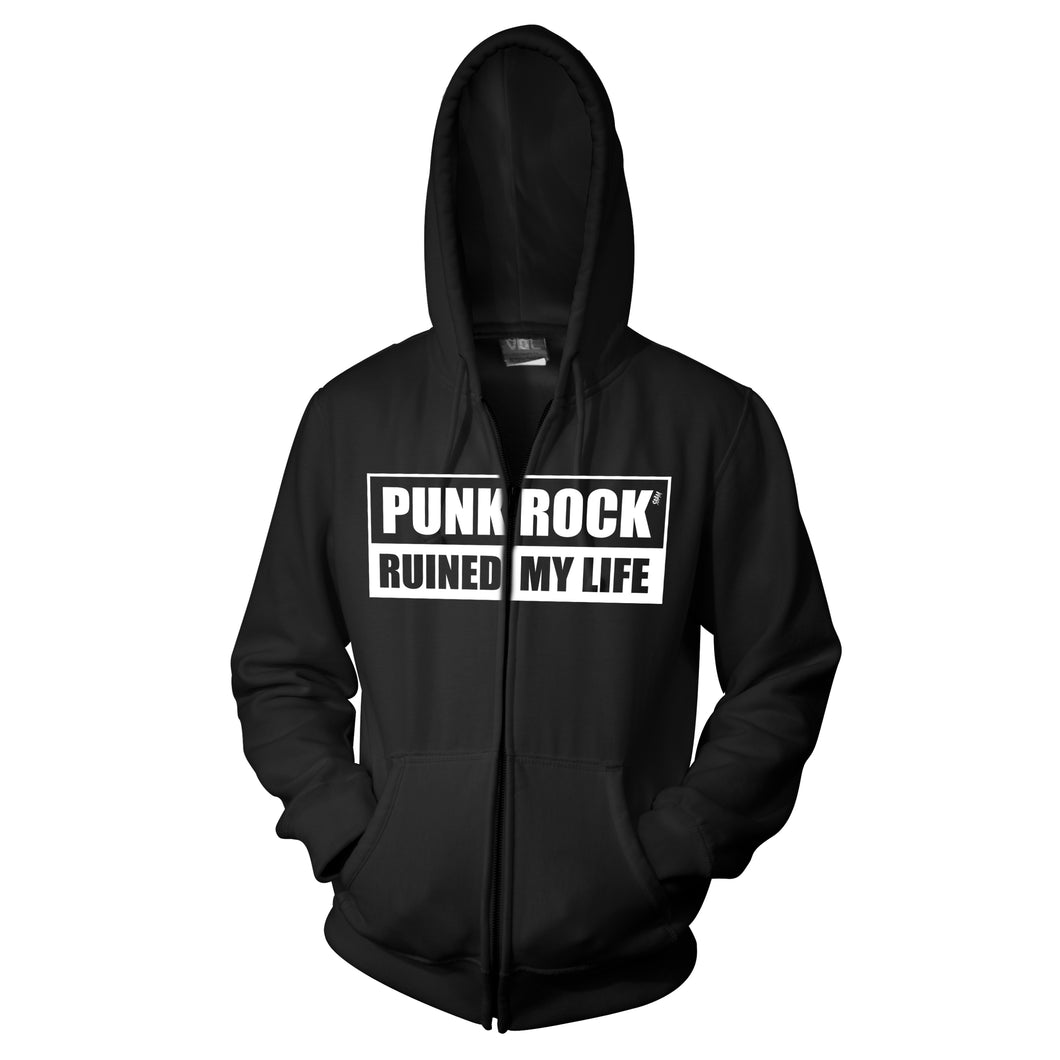 Punk Rock Ruined My Life / Zip-Hoodie
