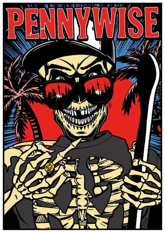 PENNYWISE "Skeleton Skater" Poster
