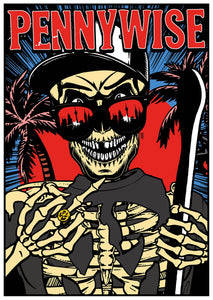 PENNYWISE "Skeleton Skater" Poster