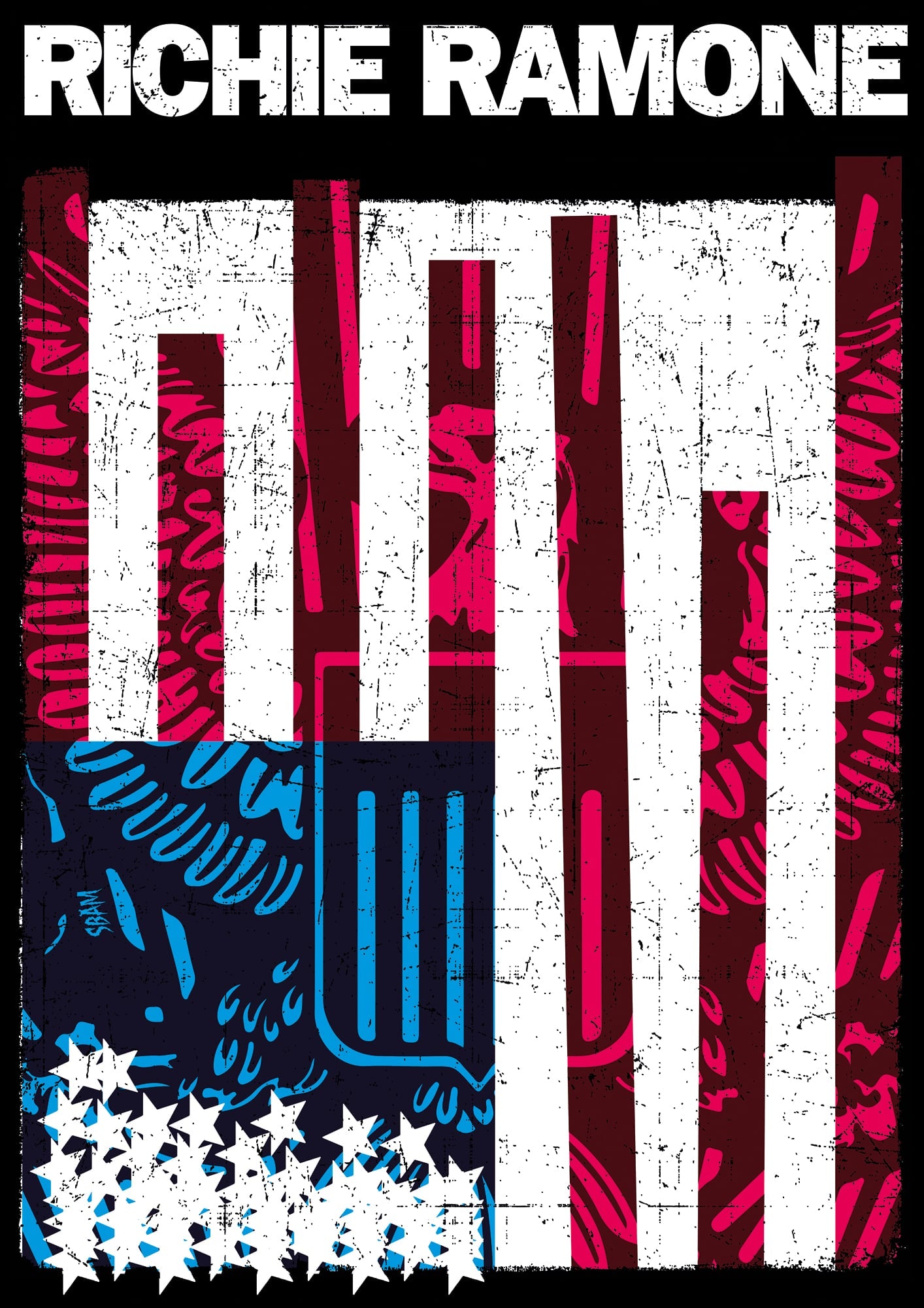 RICHIE RAMONE "Flag" Poster