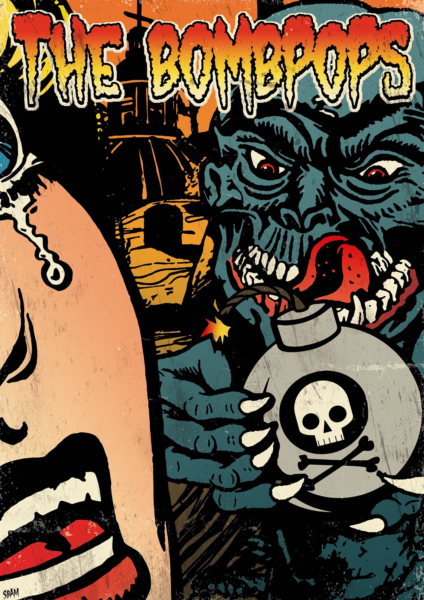 THE BOMBPOPS "Bomb" Poster